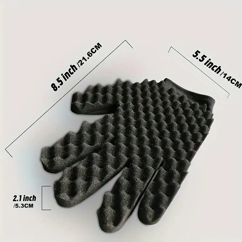 4pcs/Set Hair Sponge Set With Curl Sponge Glove