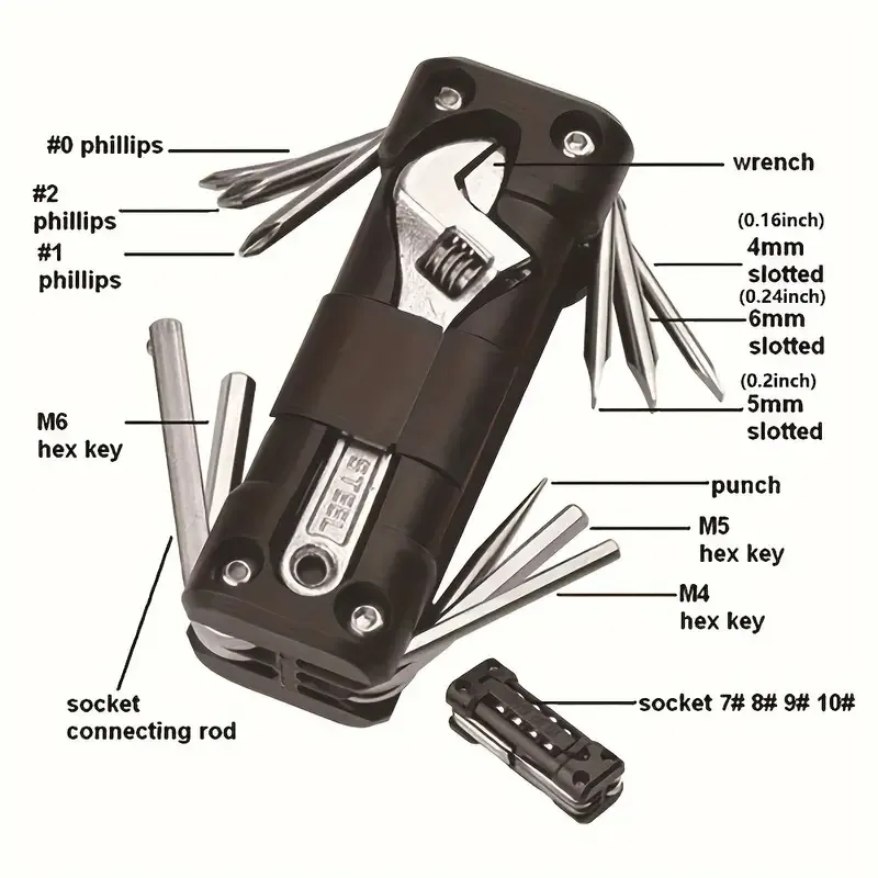Bicycle Repair Multi-functional Tool Kit
