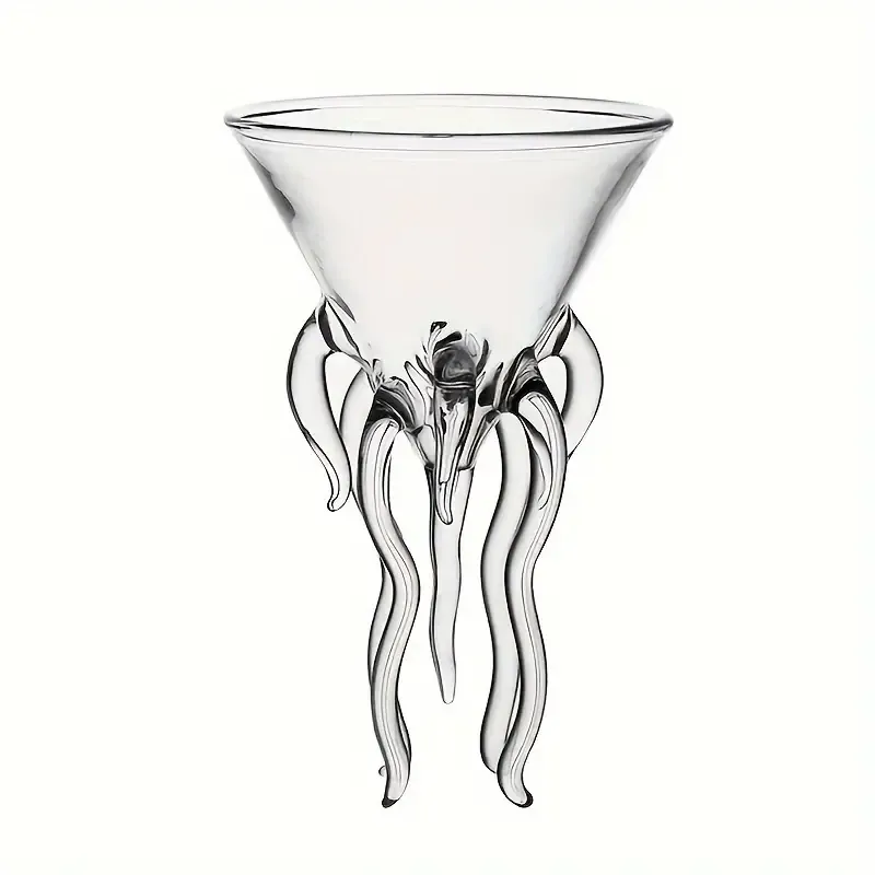 Octopus-Inspired Glass Cocktail Cup