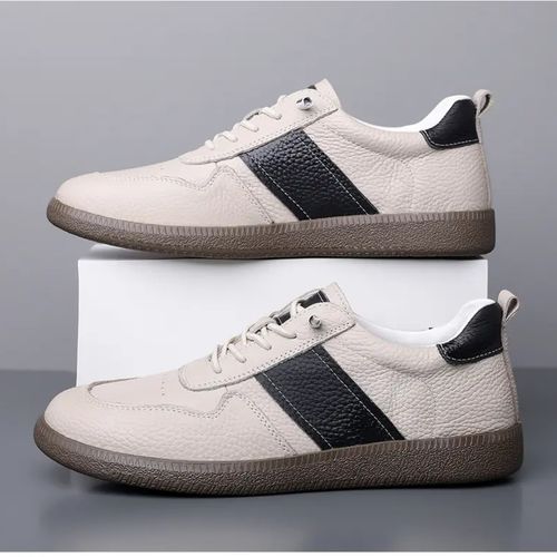 German training shoes, genuine leather top-grain cowhide trendy men's shoes