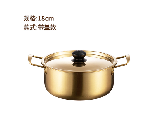 Premium Golden Stainless Steel Ramen Pot