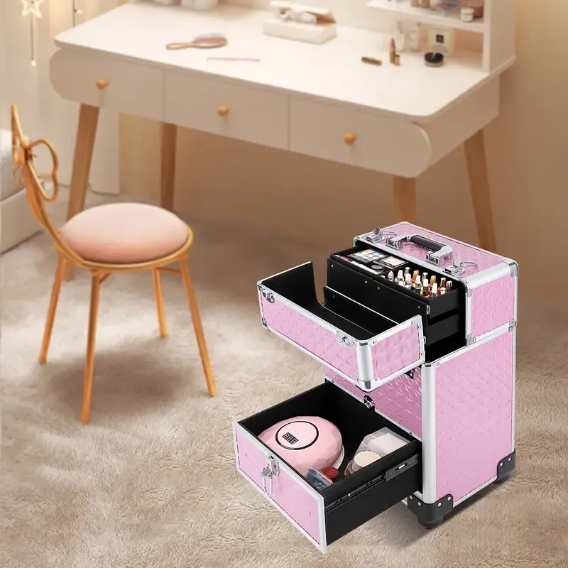Professional Makeup Case with Wheels