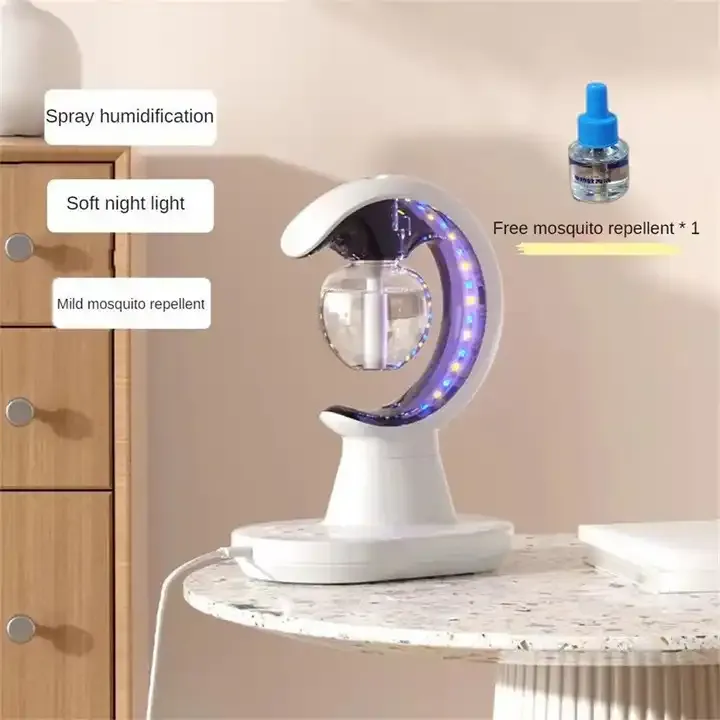 SBD New arrival ultrasonic mosquito killer with led sleeping light mosquito killing lamp non toxic USB rechargeable mosquito trapper non toxic