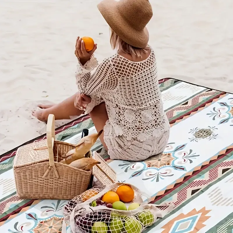 Outdoor Camping Picnic Blanket, Portable Beach Mat, Camping Mat, Beach Mat For Camping, Beach, BBQ Picnic, Hiking, Travel