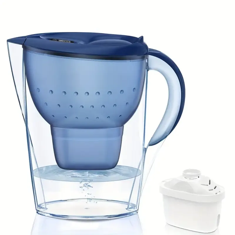 3.5 Litres BPA Free Alkaline Water Filter Pitcher - Purify Chlorine, Fluoride, Heavy Metals, Odor & Bad Taste