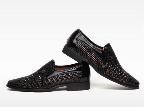 ummer leather shoes breathable casual mesh