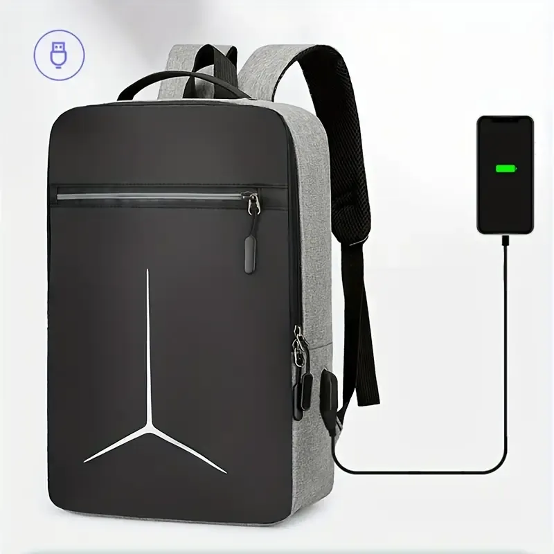 Sports Backpack with USB Charging Ports and Reflective Strip - Ideal for Outdoor Travel and Sports - Perfect Men's Gift for Birthday or Christmas