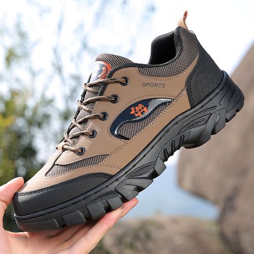 Non-slip rubber thick-soled men's sports shoes
