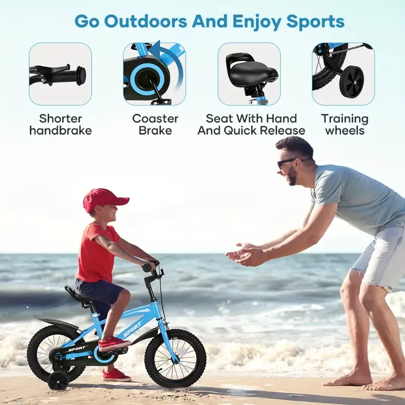 Deluxe Kids' Bike for Boys and Girls - Sturdy