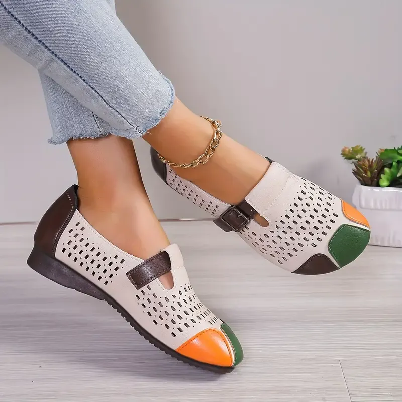 Women's Colorblock Flat Shoes