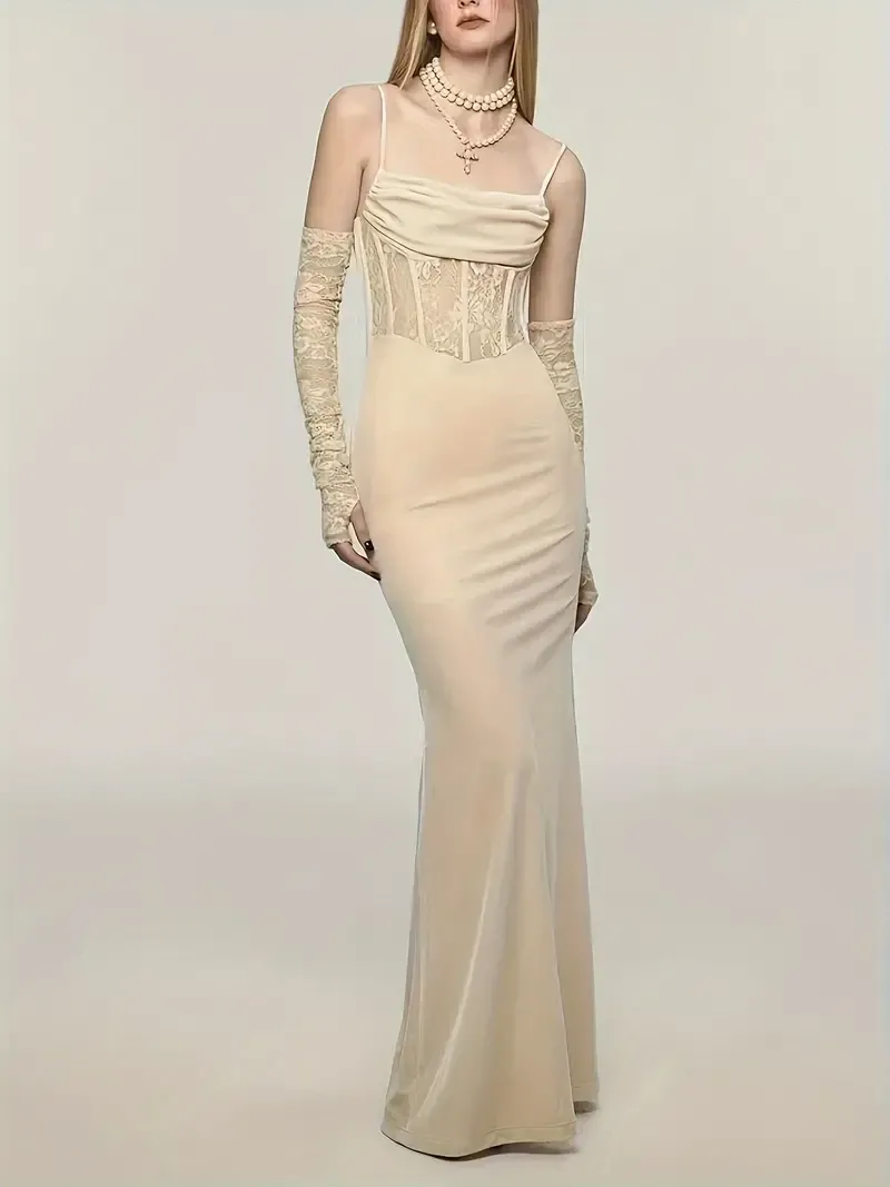 Inspired Spaghetti Suspender Dress