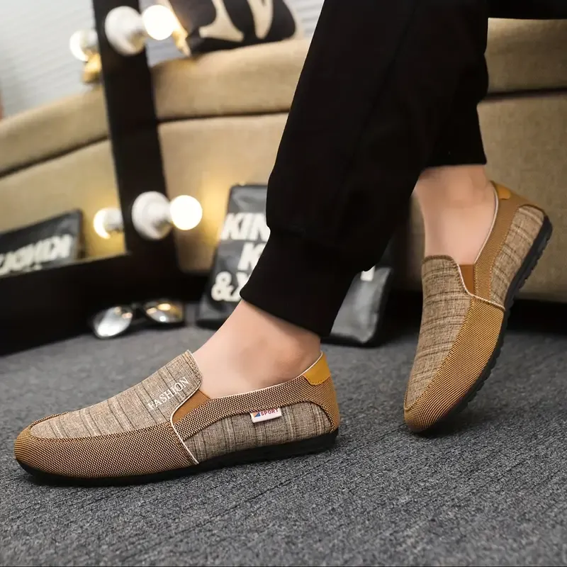 Stylish Men's Canvas Slip-On Sneakers