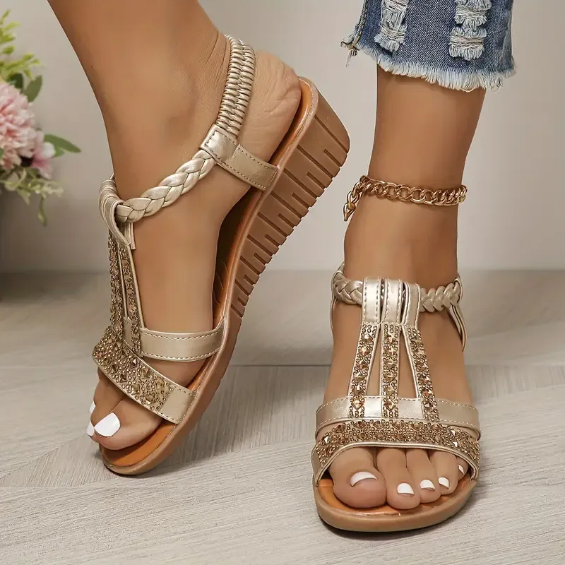 Wedge Heels Water Drill Sandals