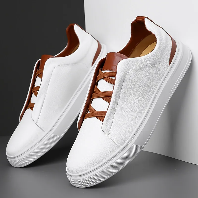 Fashionable four-season casual leather shoes