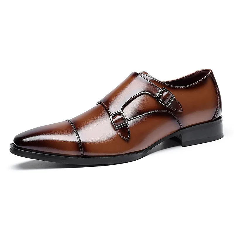 Men's three-joint casual leather shoes