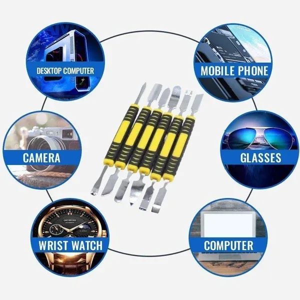 Metal Crowbar 6-Piece Set Easy to carry & Strong practicability