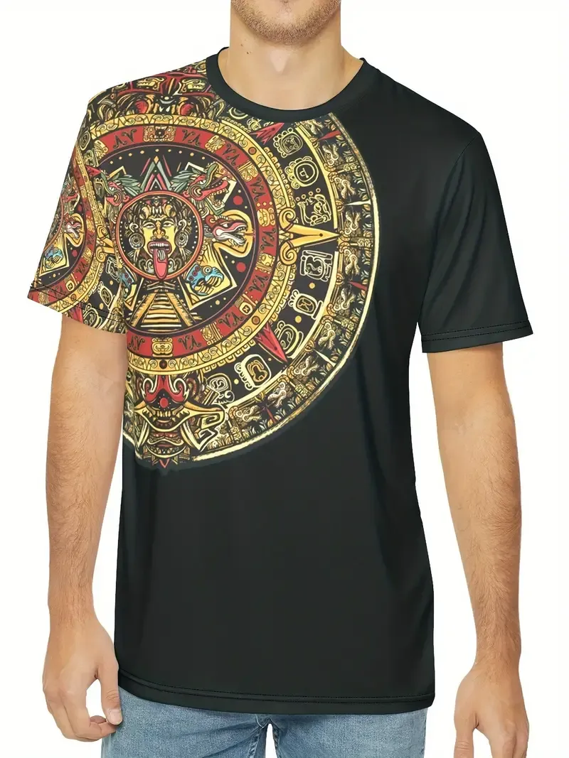 Men's Ethnic Style Graphic Pattern T-shirt