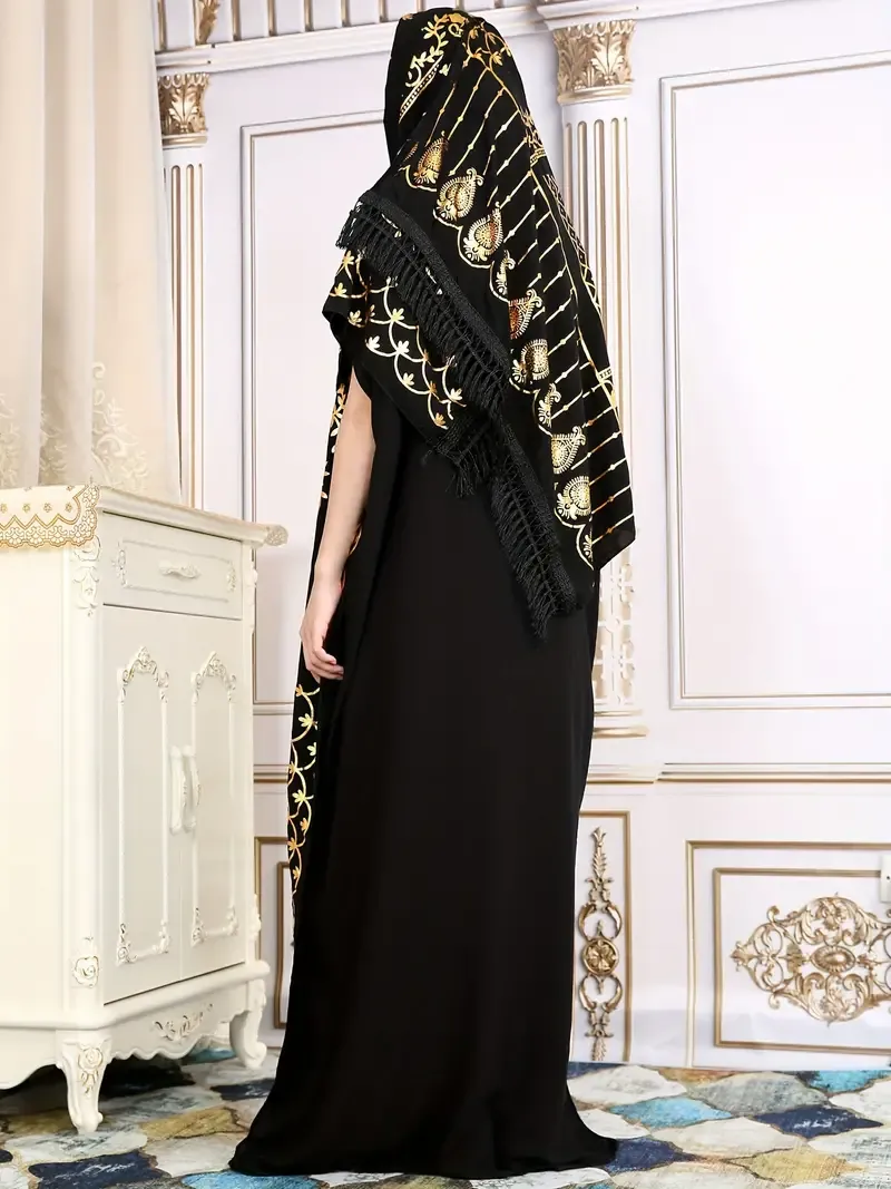 Inspired Elegant Batwing Sleeve Maxi Kaftan Dress