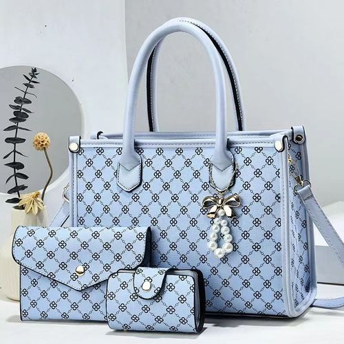 Elegant Floral PU Handbag