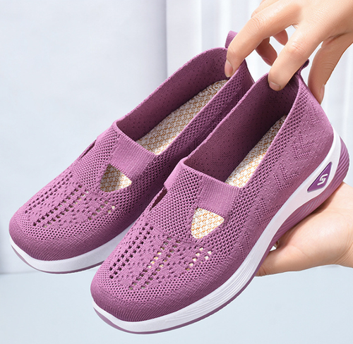 Women's shoes summer 2025 breathable and comfortable single shoes
