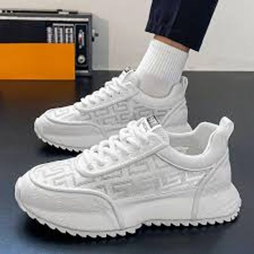 full bottom mesh thick sole sports shoes dad shoes