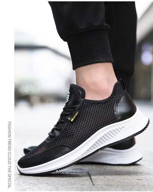 Summer hollow sports shoes mesh breathable men's casual shoes