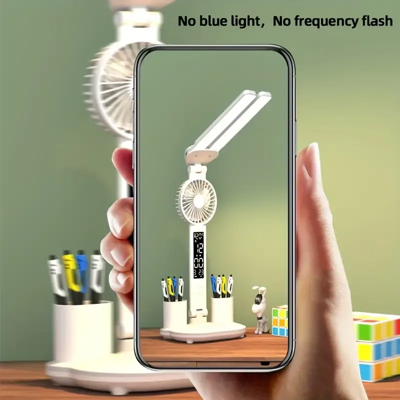 USB-Powered LED Desk Fan