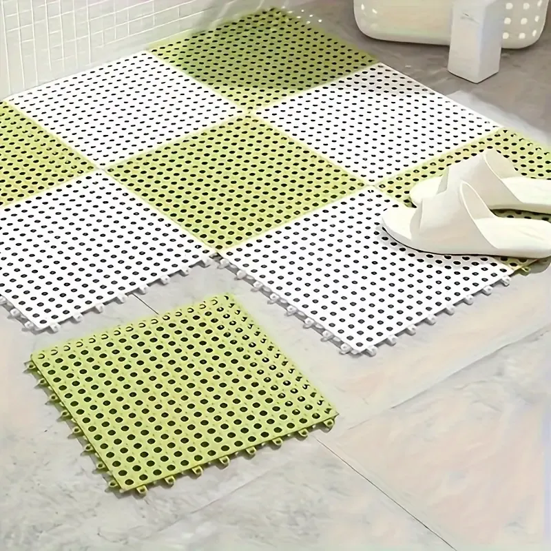Plastic Hollow Waterproof Shower Mat