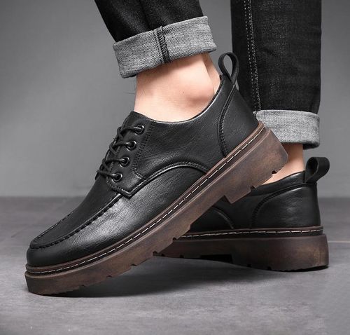 Summer British-style business work leather shoes