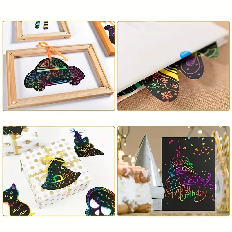 Rainbow Scratch Art Paper