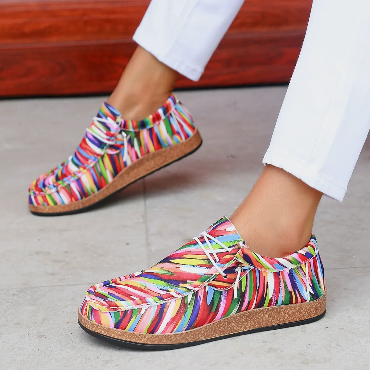 Independence Day colored single shoes