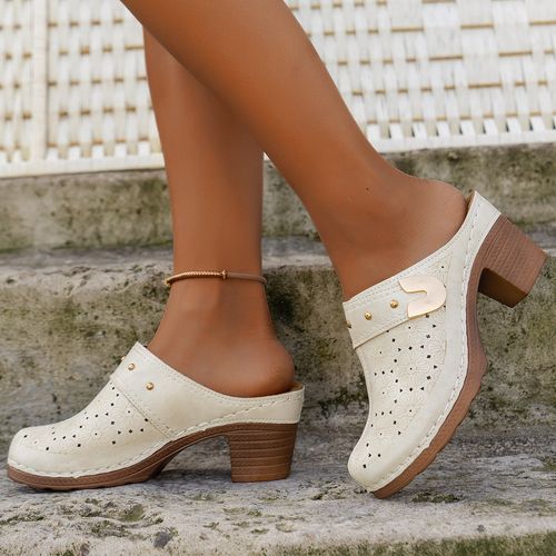 Chic Womens Chunky Heel Sandals