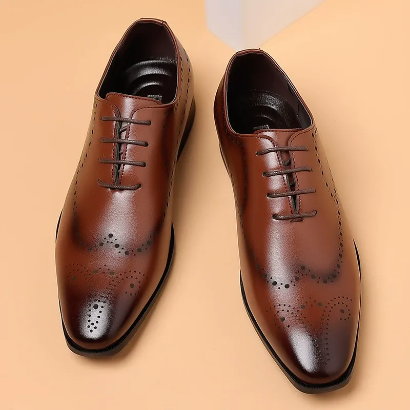 Business suit soft sole suit summer casual leather shoes for men