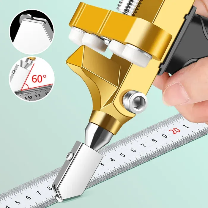 2-in-1 tile and glass cutter