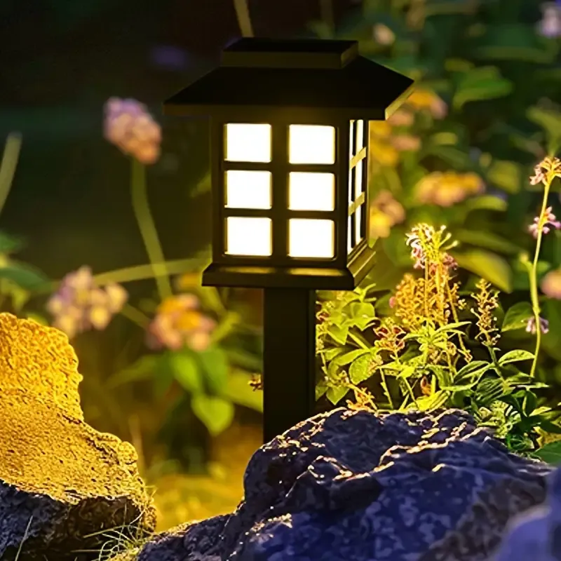 Solar Outdoor Lights, 600mA Solar Path Lights, 10 Hours Long-lasting LED Landscape Lighting Outdoor Solar Path Lights, Solar Garden