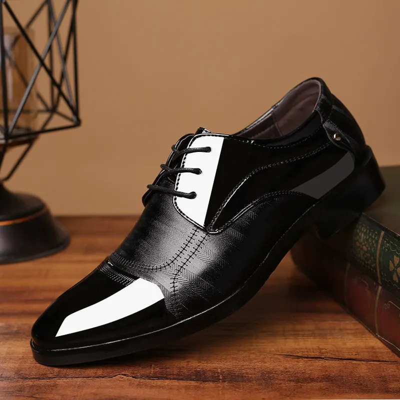 Large size men's shoes British style youth office shoes