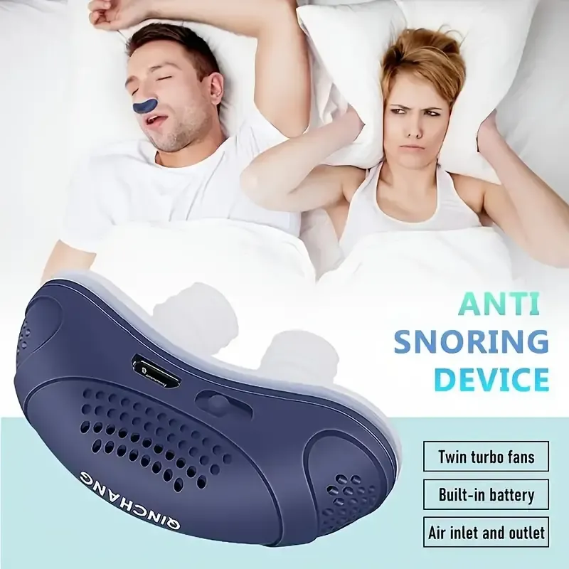 Compact Rechargeable Anti Snoring Device  Easy