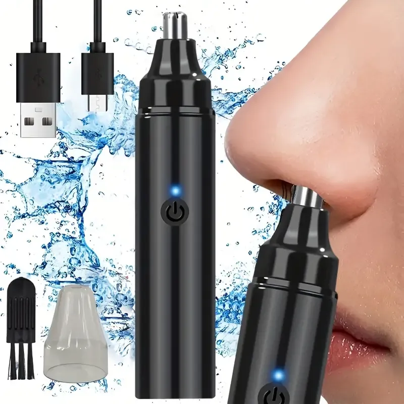 Ear And Nose Hair Trimmer Painless Eyebrow Facial Hair Removal Nose Clipper USB Electric Nasal Hair Remover Father's Day Gift