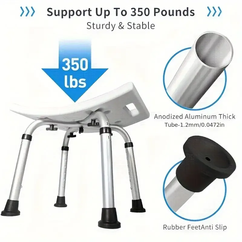 Capacity Adjustable Shower Chair