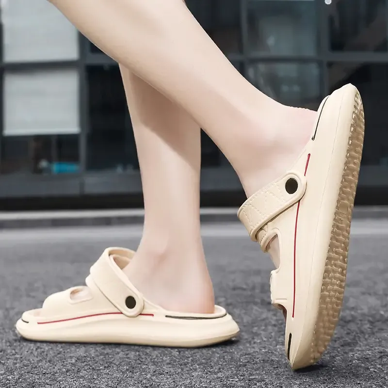Men's Trendy Solid Color Open Toe Breathable Sandals