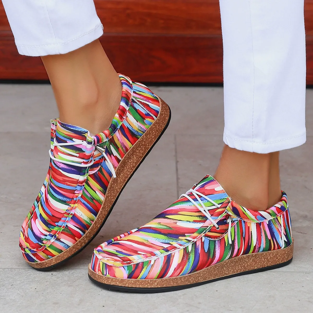 Independence Day colored single shoes