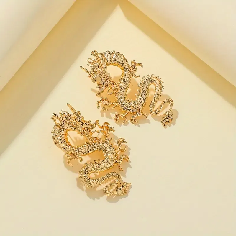 New Popular Chinese Dragon Earrings