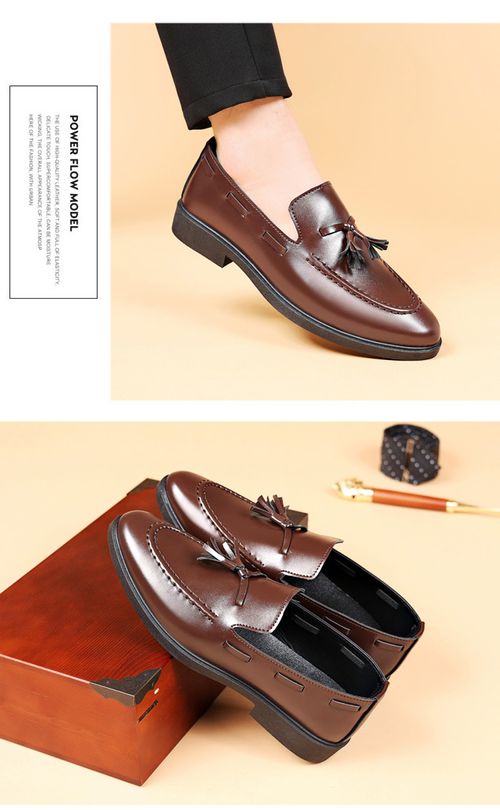 British style soft leather loafers for men
