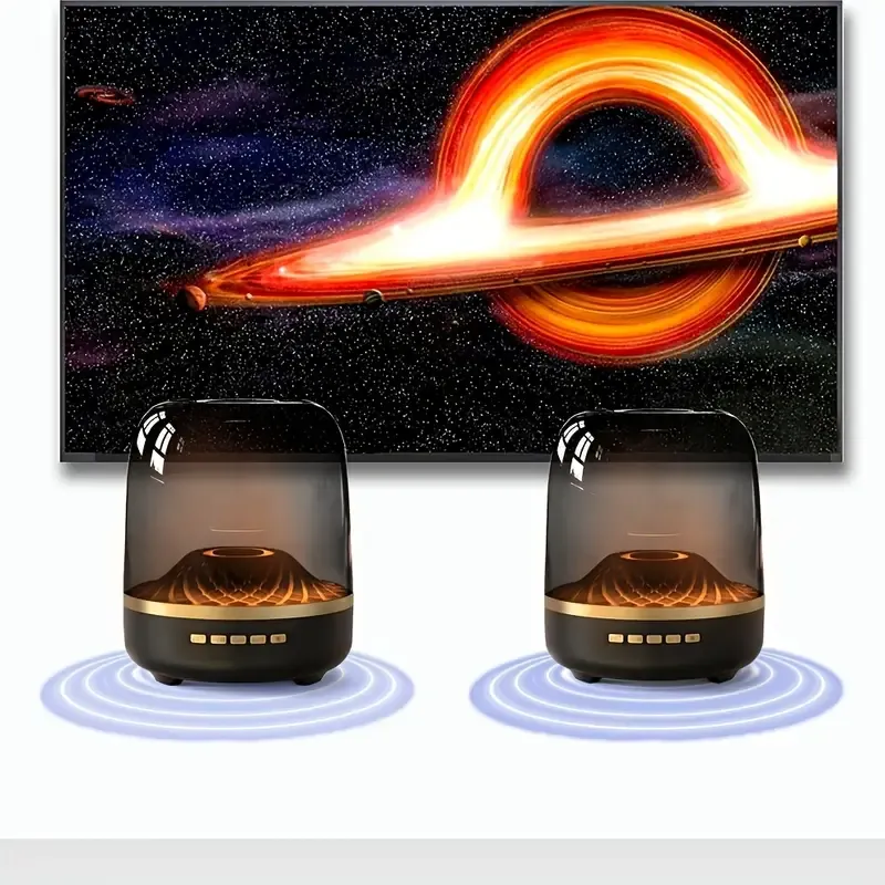 Modern Smart Wireless Home Theater Speaker with Light Show & Wireless - -C Fast, Long-Lasting Battery, - Sound System for Music, Movies, Podcasts