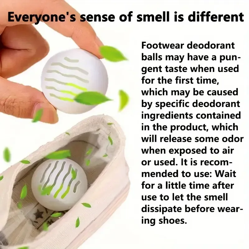 6pcs, Deodorant Balls, Deodorant Balls For Sneakers, Lockers, Gym Bags - 10 Pack - Air Fresh - Also Great For Home, Office And Car.