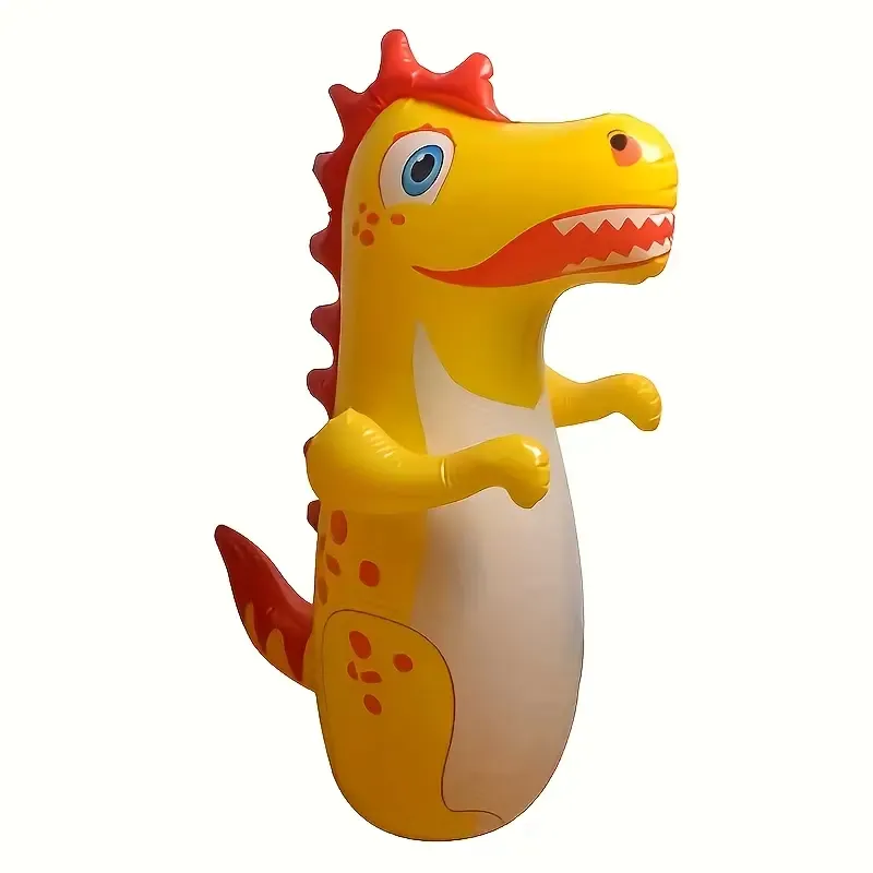 Kids' Inflatable Dinosaur Punching Bag: Fun and Safe for Vertical Play - PVC Material