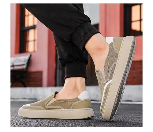 Breathable canvas mesh men's sneakers