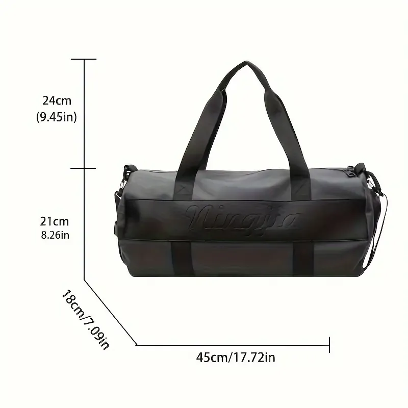 Large Capacity Sports Gym Bag, Durable Carry-On Duffel with Shoe Compartment, Fitness Yoga Travel Luggage