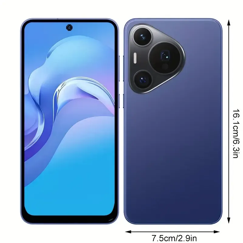 Smartphone F70 Blue, 2G RAM+64G ROM, 16.66cm Large Screen, 3200mAh Battery, 3G Network Cellphone, Face Recognition Mobile Phone, 3G WCDMA: 850MHz 2100MHz
