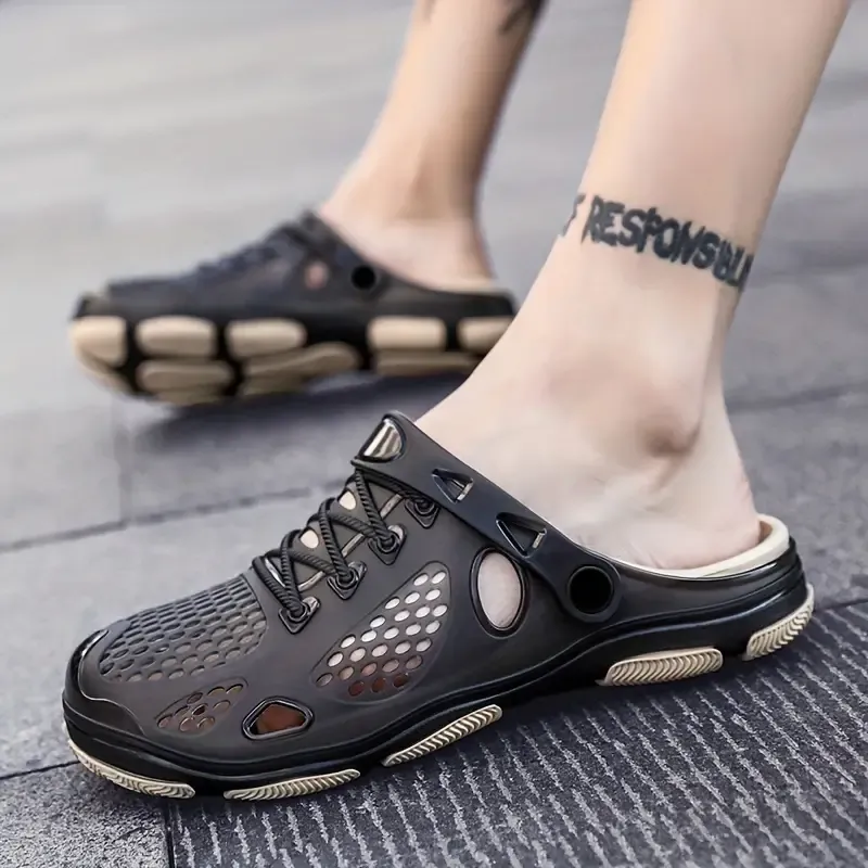 Men's Trendy Hollow Out Breathable Clogs
